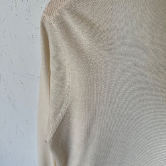LOFT Beige Wool/Acrylic Large Cardigan - Picture 9 of 14